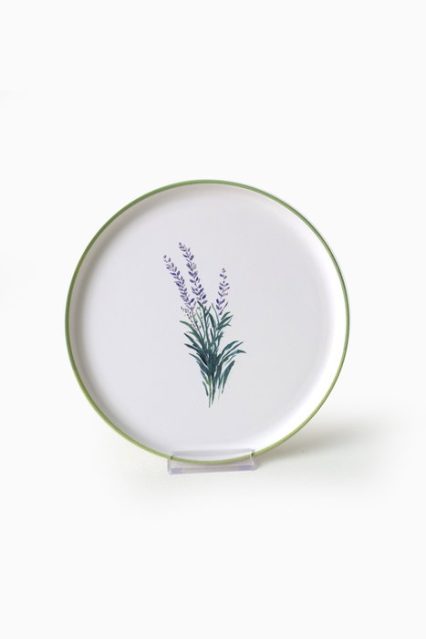 Hermia Juego de platos de gres cerámico, 6 piezas, 22 cm